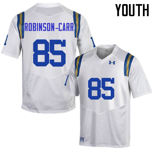 Youth #85 Moses Robinson-Carr UCLA Bruins Under Armour College Football Jerseys Sale-White - Click Image to Close